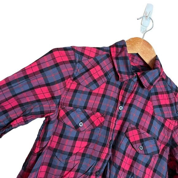 Gap western plaid belted shirt dress. Size small - Picture 6 of 11